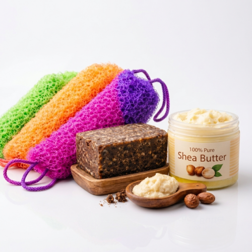 Sponge ,BlackSoap & Shea Butter